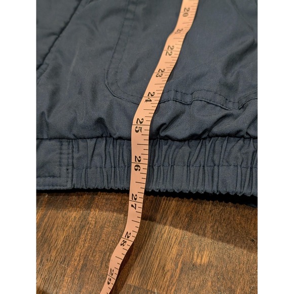 Vintage Towncraft Jacket Mens Large Blue‎ Insulated Bomber Quilted Zip Snap 90s - Picture 13 of 13